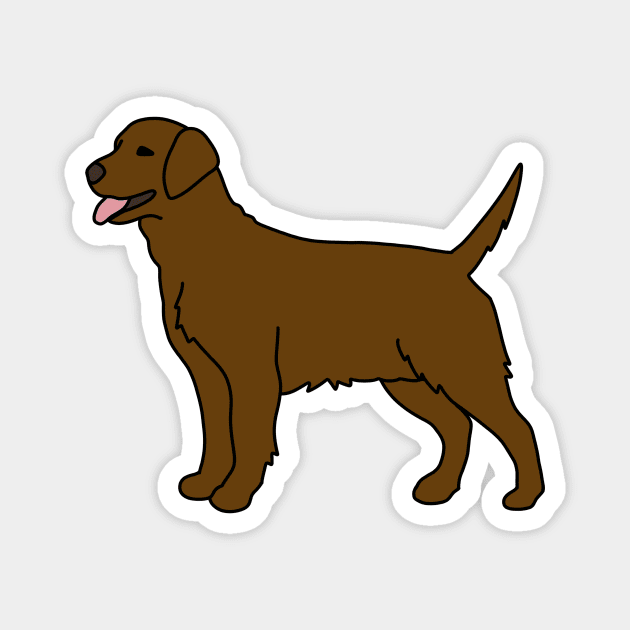 Chocolate Labrador Dog Magnet by Kelly Louise Art