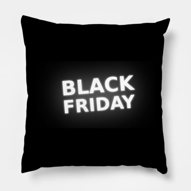 black friday Pillow by Marwah