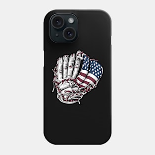 Baseball Gloves American Flag 4th Of July Sport Men Boys Phone Case