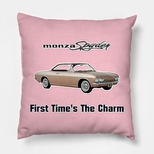 Corvair Monza Spyder - First Time's The Charm - Late Model Pillow