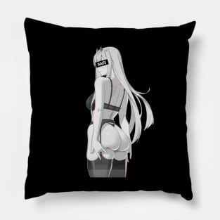 Darling in the FranXX Zero Two Waifu Material Black Edition Pillow