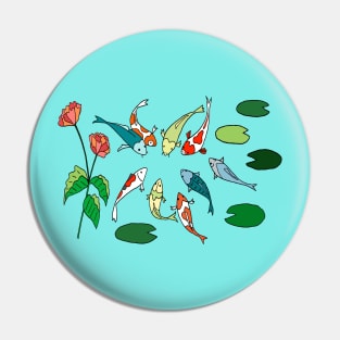 Koi Fish Meeting Pin