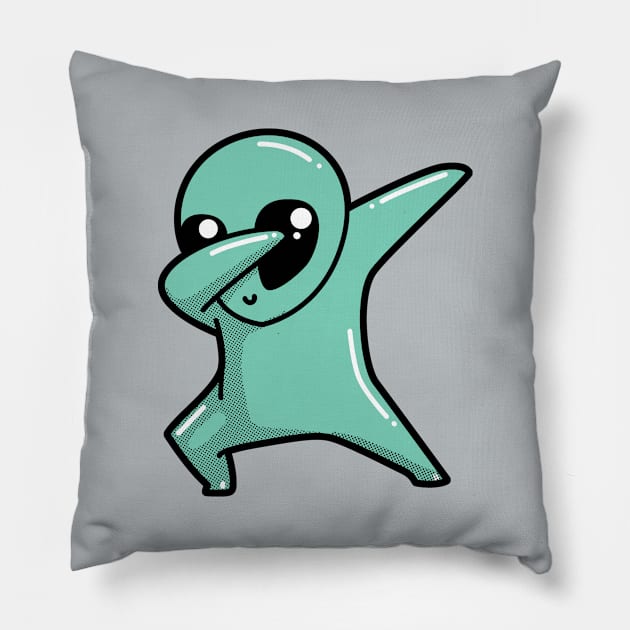 Dabbing Ufo by Tobe Fonseca Pillow by Tobe_Fonseca