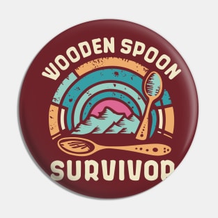 Wooden Spoon Survivor Pin