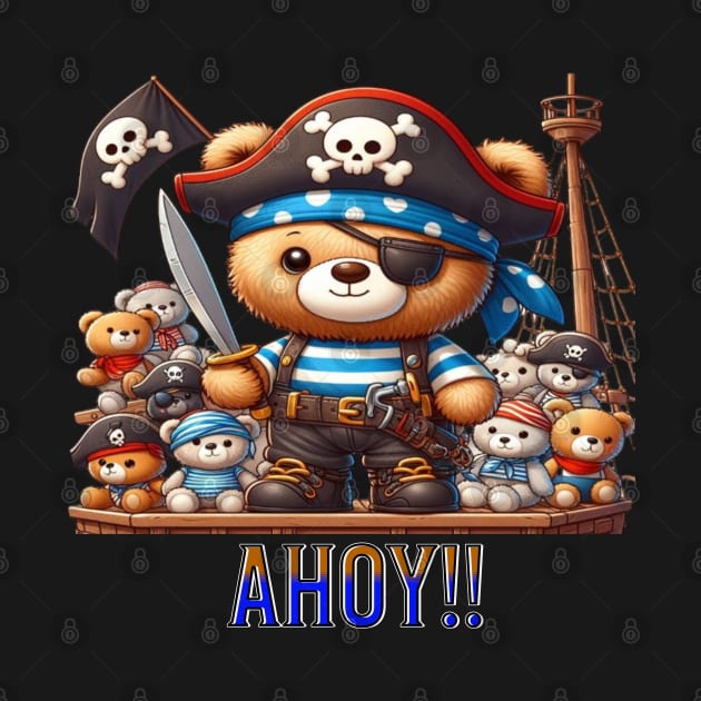 Pirate teddy bear by Out of the world