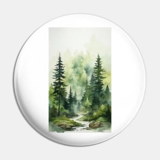 quiet forest Pin