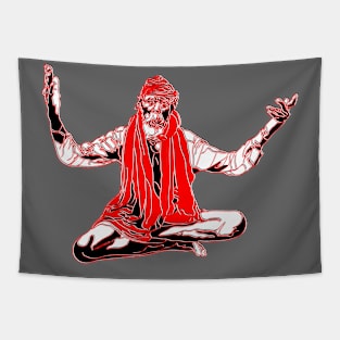 Lotus pose Yoga Tapestry