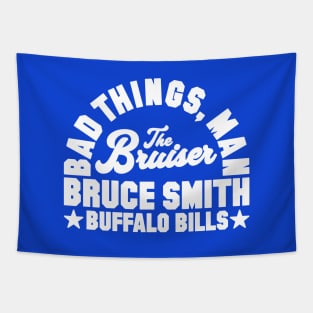 Bad Things Man Bruce Smith (White) Tapestry