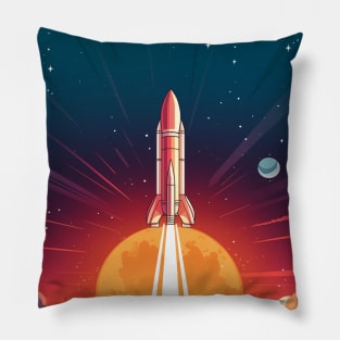 Space Rocket Pillow