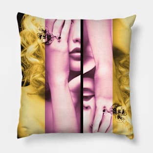 Colorful Mirror Girl Pillow