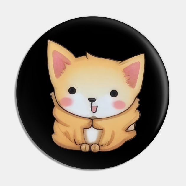 Stylized Dog Pin by Sheptylevskyi