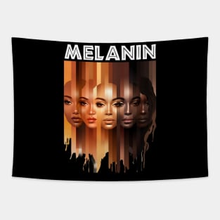 Melanin Shades Afrocentric Beauty For Women Tapestry