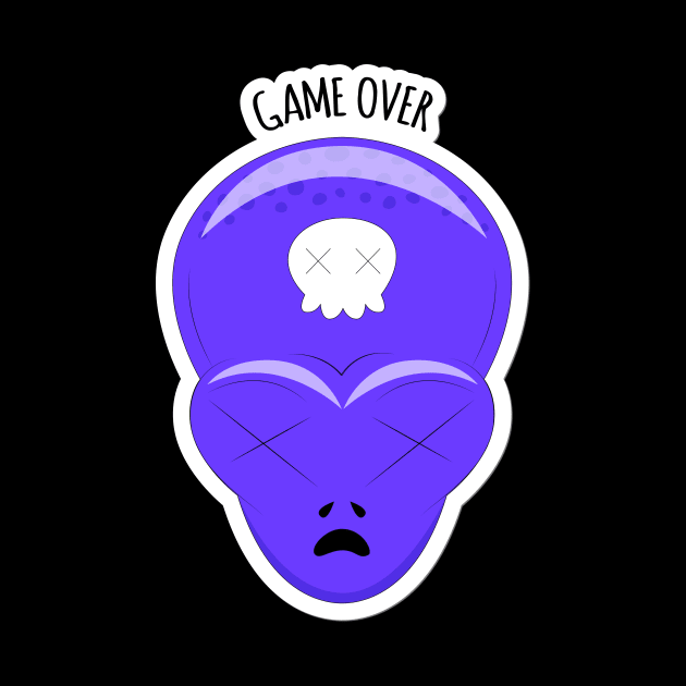 Alien face-Game over by Frispa