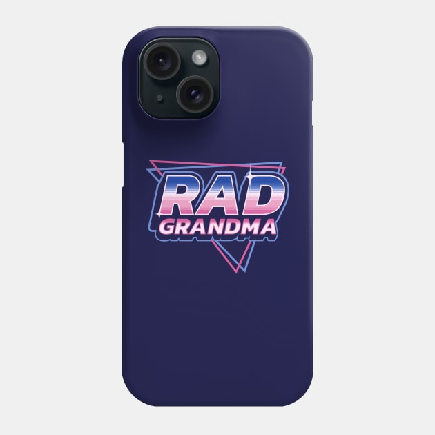 Rad Grandma - 80's Retro Vintage Retrowave Mother's Day Phone Case by OrangeMonkeyArt