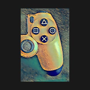 Low poly art of a ps4 controller T-Shirt