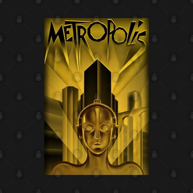 Metropolis, Fritz Lang, 1926 - vintage movie poster by HipHopTees