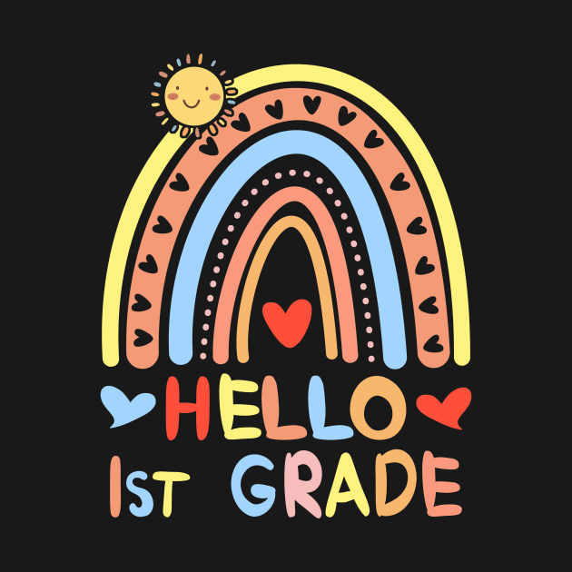 Hello 1St Grade Rainbow by Customprint