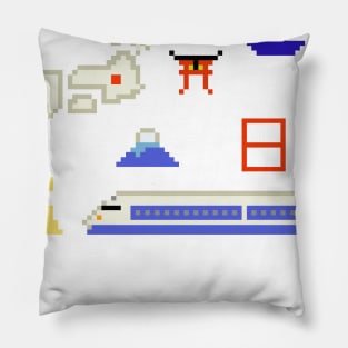 JAPAN pixelart Pillow