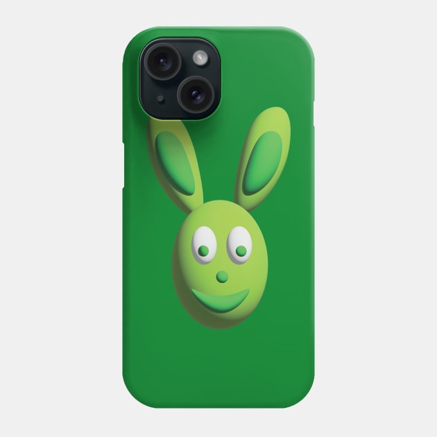 Green Rabbit Phone Case by murshid