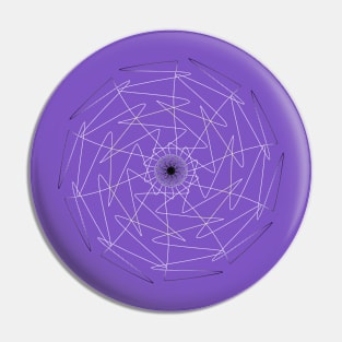 Agender Pride Spirograph Pin