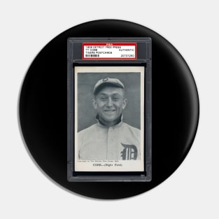 1908 Detroit Free Press Tigers Postcards - TY COBB Pin