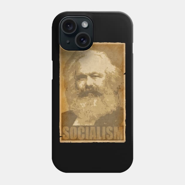 Karl Marx Socialism Phone Case by Nerd_art