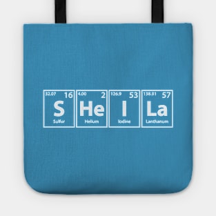 Sheila (S-He-I-La) Periodic Elements Spelling Tote