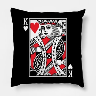 King Of Hearts halloween couple Pillow