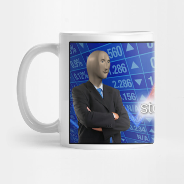 Stonks Meme Stonks Mug Teepublic Uk
