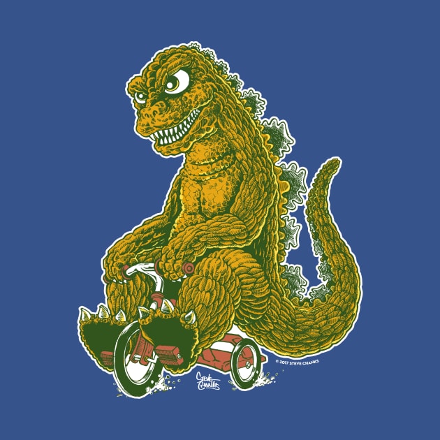 Fun Times Godzilla by Steve Chanks