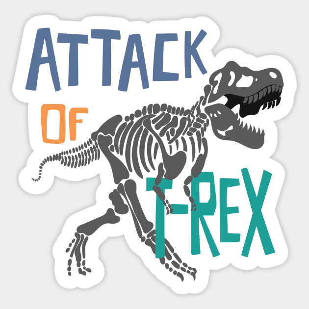 Stickers T Rex Attaque