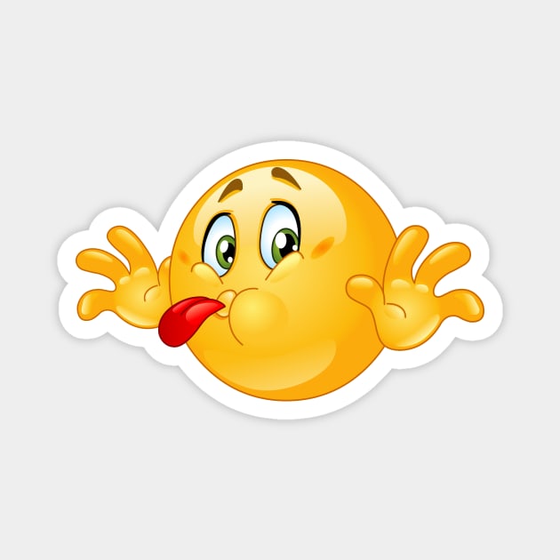 Tongue Out Emoji Magnet by DigiToonsTreasures