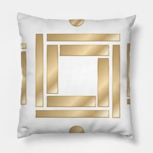 Gold geometric pattern Pillow