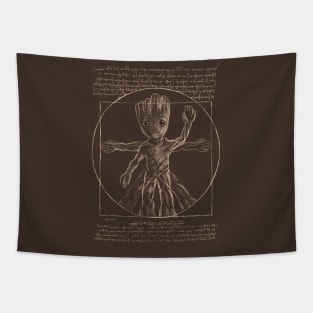 Vitruvian tree Tapestry