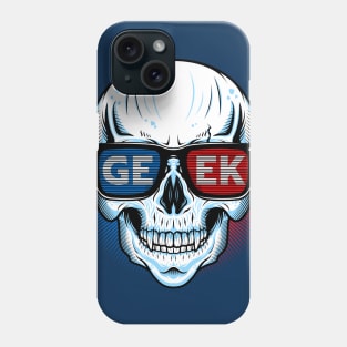 Geek Glasses Skull Phone Case