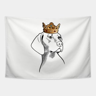 Plott Hound Dog King Queen Wearing Crown Tapestry