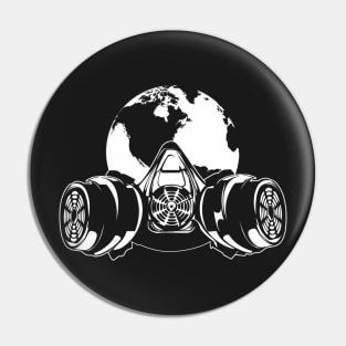 Gasmasked World Pin