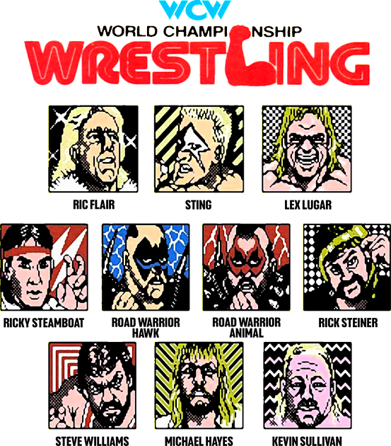 WCW NES Wrestling Kids T-Shirt by Meat Beat