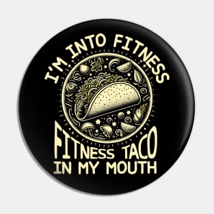 Fitness Taco Pin