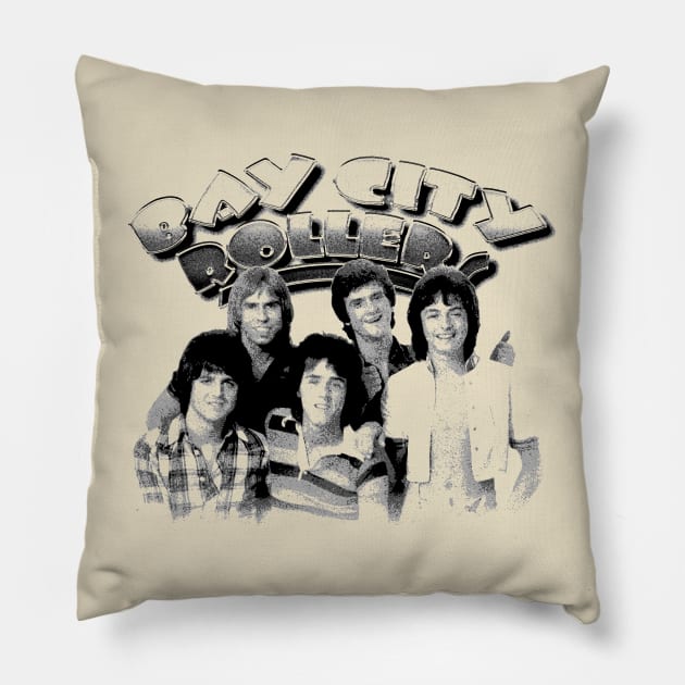 Bay City Rollers(Pop Band) Pillow by Parody Merch