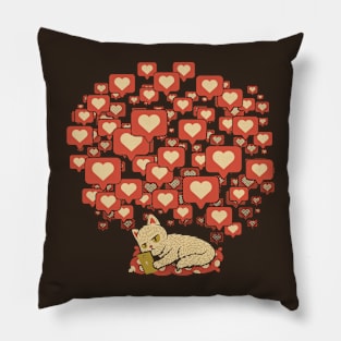 Cat Influencer Don't Care by Tobe Fonseca Pillow