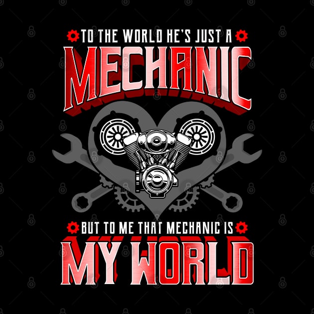 To Me That Mechanic Is My World Dad Father by E