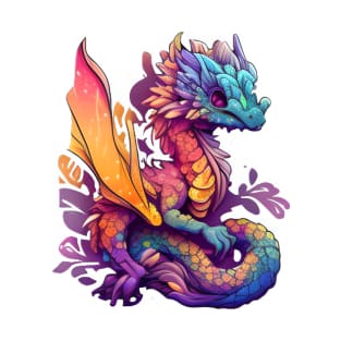 Colourful Magic Dragon T-Shirt