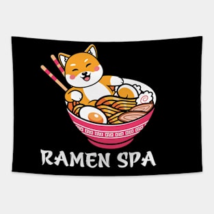 Funny Cute Ramen Tapestry