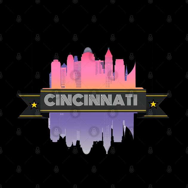 CINCINNATI city skyline by Deep creativity