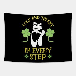 St. Patrick's Day Ballet Dancer Shamrock Clover Ballet Tapestry