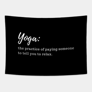 Funny sayings about yoga Tapestry