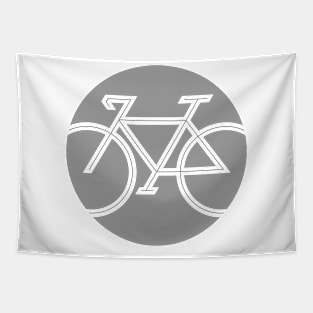 Bike Circle grey Tapestry