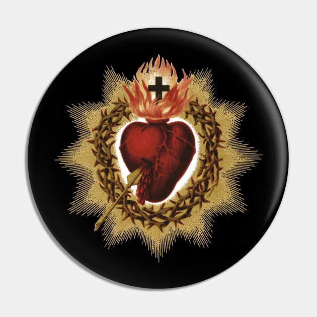 Sacred Heart of Jesus Pin by Beltschazar