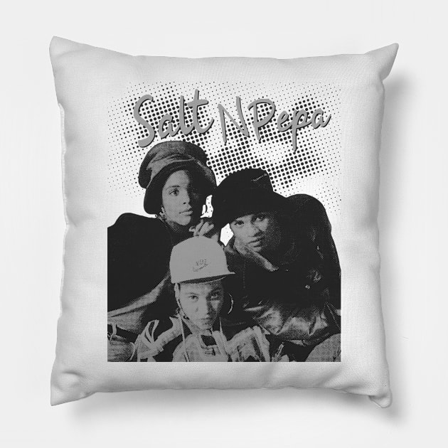 Salt N Pepa // illustrations Pillow by Degiab